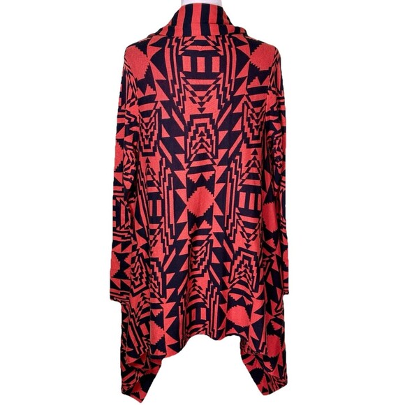 Volcom Women’s Southwestern Aztec Print Waterfall Open Front Cardigan Size XS-S - Picture 3 of 9